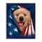 Stupell Industries Puppy & American Flag Framed Giclee Art
